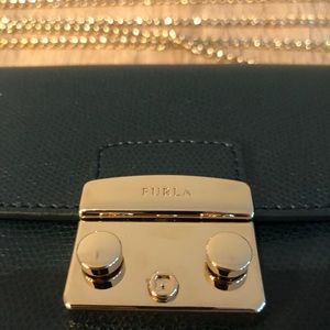 Furla Dark Green Metropolis Bag
